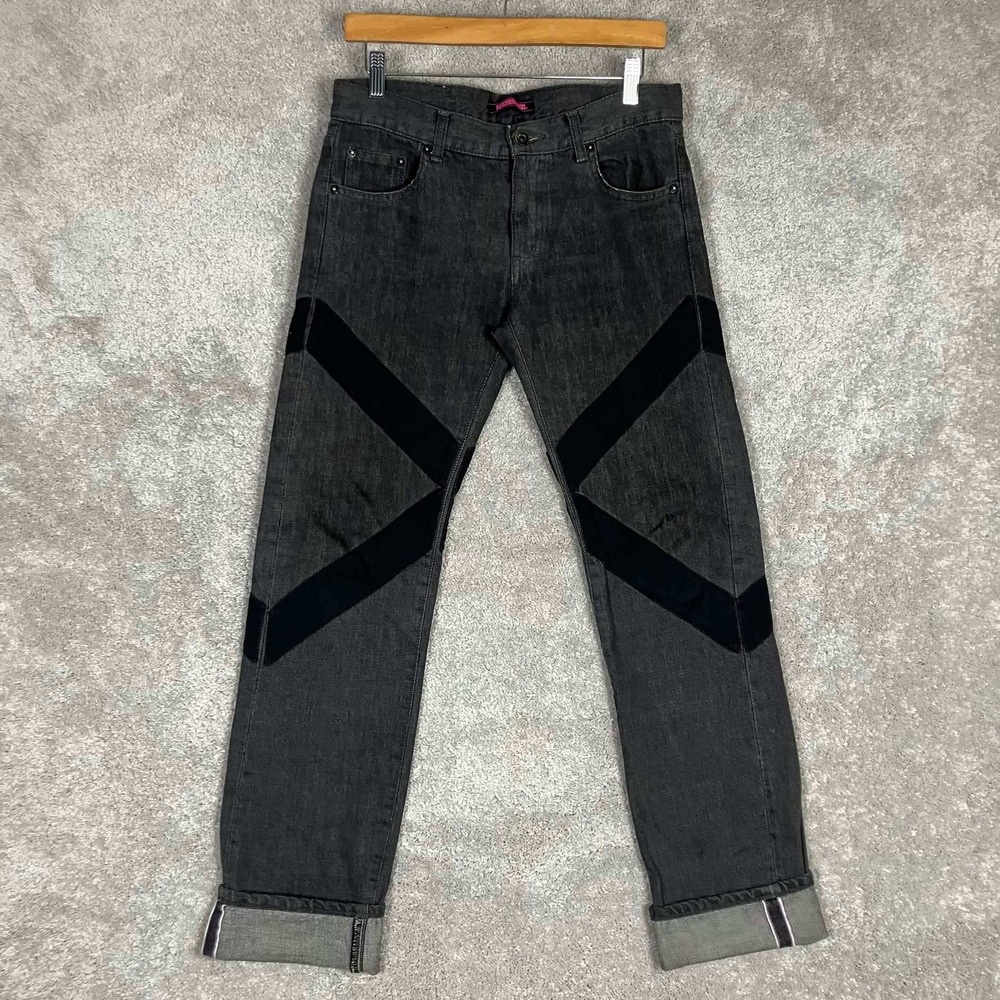 Neighborhood x Fragment Design Narrow Selvedge Denim Jeans Grey Small Lightning